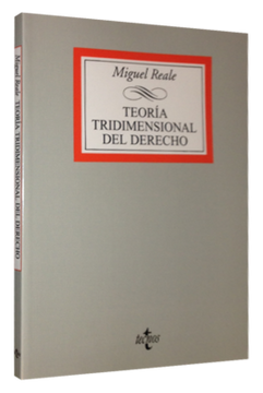 portada Teoría Tridimensional del Derecho (Derecho - Biblioteca Universitaria de Editorial Tecnos)