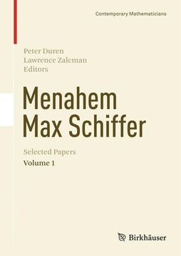 portada Menahem max Schiffer: Selected Papers Volume 1 (in French)