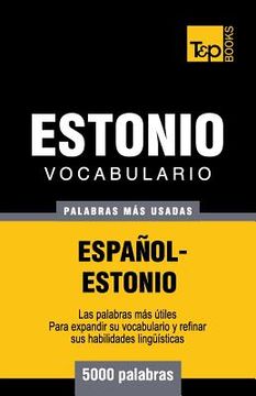 portada Vocabulario español-estonio - 5000 palabras más usadas