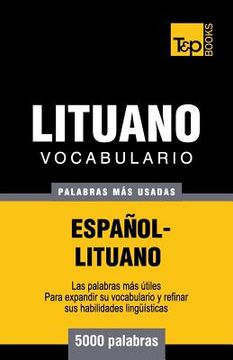 portada Vocabulario español-lituano - 5000 palabras más usadas