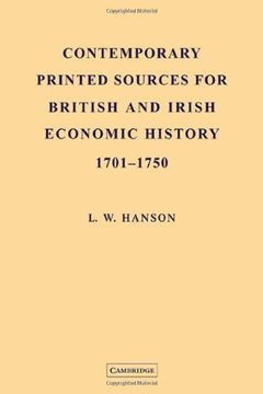 portada Contemporary Printed Sources for British and Irish Economic History 1701 1750 (en Inglés)