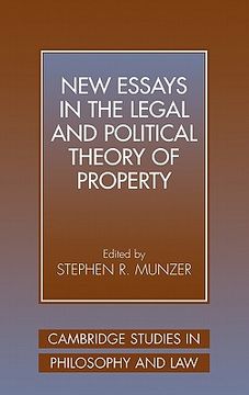 portada New Essays in the Legal and Political Theory of Property Hardback (Cambridge Studies in Philosophy and Law) (en Inglés)
