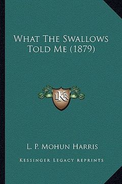 portada what the swallows told me (1879) (en Inglés)