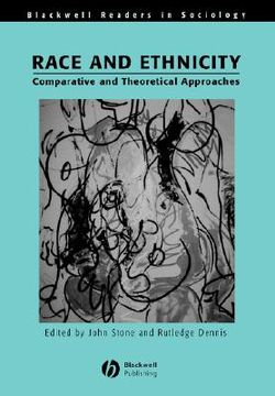 portada race and ethnicity: comparative and theoretical approaches (en Inglés)