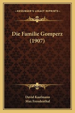 portada Die Familie Gomperz (1907) (en Alemán)