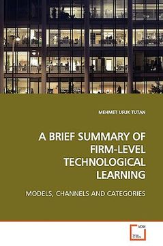 portada a brief summary of firm-level technological learning (en Inglés)