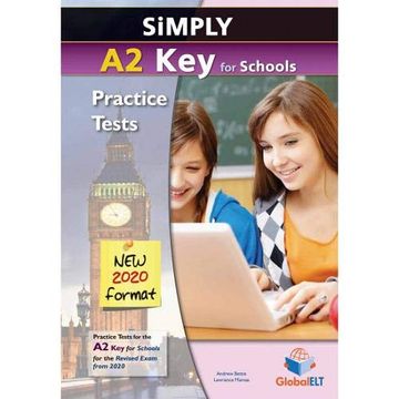 portada Simply a2 key for Schools Practice Test (en Inglés)