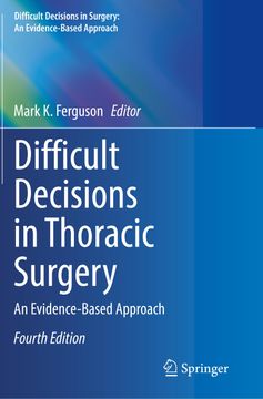 portada Difficult Decisions in Thoracic Surgery: An Evidence-Based Approach (en Inglés)