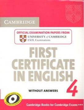 portada cambridge first certificate in english 4,official examination papers from university of cambridge esol examinations: without answers