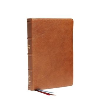 portada Nkjv, Reference Bible, Classic Verse-By-Verse, Center-Column, Premium Goatskin Leather, Brown, Premier Collection, red Letter, Comfort Print: Holy Bible, new King James Version (in English)