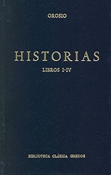 portada Historias (Orosio) Libros I-Iv (b. Básica Gredos)