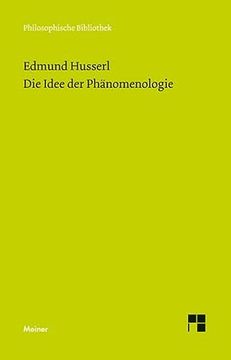 portada Die Idee der Phanomenologie (in German)