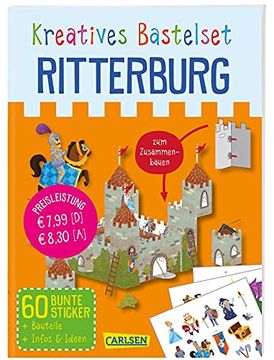 portada Kreatives Bastelset: Ritterburg: Set mit Bauteilen, Stickern und Anleitungsbuch (en Alemán)
