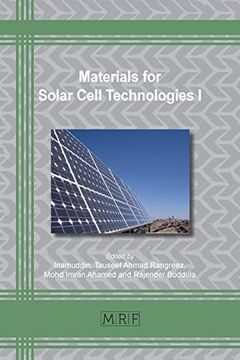 portada Materials for Solar Cell Technologies i (88) (Materials Research Foundations) (en Inglés)