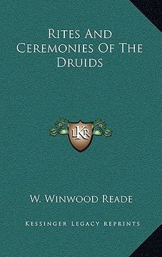 portada rites and ceremonies of the druids (en Inglés)