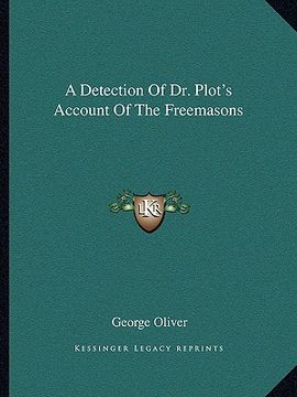 portada a detection of dr. plot's account of the freemasons (en Inglés)