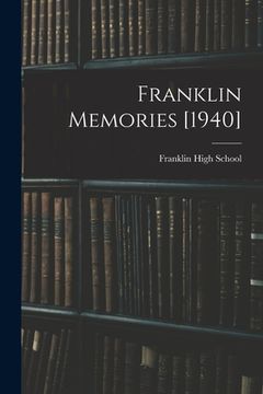 portada Franklin Memories [1940] (en Inglés)
