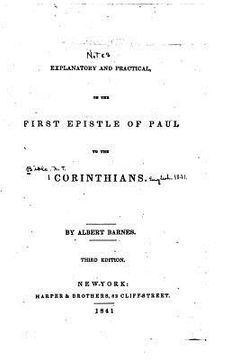 portada Notes, Explanatory and Practical, on the First Epistle of Paul to the Corinthians (in English)
