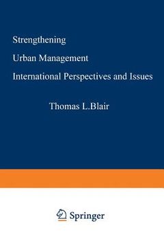 portada Strengthening Urban Management: International Perspectives and Issues (en Inglés)