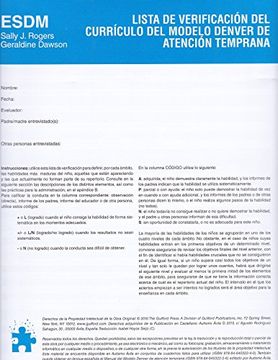 portada Lista de Verificación del Currículo del Modelo Denver de Atención Temprana: Esdm (in Spanish)