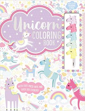 portada Unicorn Coloring Book (Coloring Book With Stacking Crayon) (en Inglés)