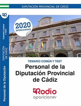 portada Personal de la Diputación Provincial de Cádiz. Temario Común y Test