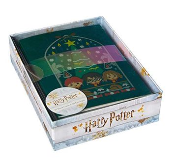 portada Harry Potter: Christmas Sweater Blank Boxed Note Cards (en Inglés)