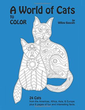 portada A World of Cats: To Color (en Inglés)