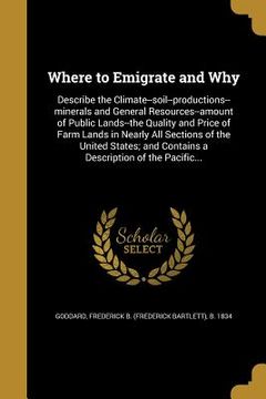 portada Where to Emigrate and Why (en Inglés)