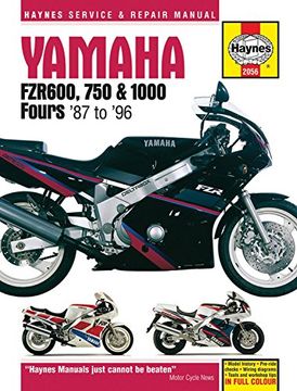 portada Yamaha Fzr600, 750 & 1000 Fours '87 to '96 (Haynes Service & Repair Manual)