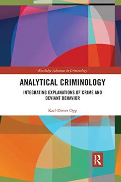 portada Analytical Criminology (Routledge Advances in Criminology) (en Inglés)