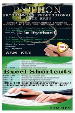 portada Python Programming Professional Made Easy & Excel Shortcuts (en Inglés)