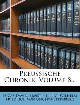 portada preussische chronik, volume 8... (in English)