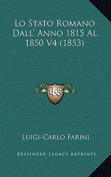 portada lo stato romano dall' anno 1815 al 1850 v4 (1853)