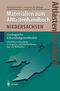 portada Altlastenhandbuch des Landes Niedersachsen. Materialienband: Geologische Erkundungsmethoden (en Alemán)