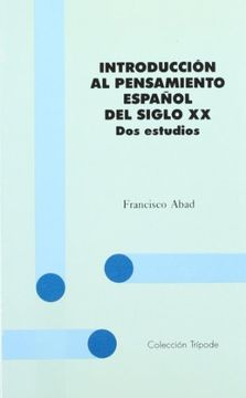 portada Introduccion al Pensamiento Español del Siglo xx