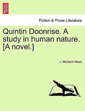 portada quintin doonrise. a study in human nature. [a novel.] (en Inglés)