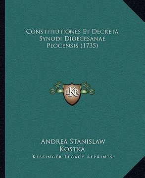 portada Constitiutiones Et Decreta Synodi Dioecesanae Plocensis (1735) (in Latin)