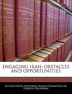 portada engaging iran: obstacles and opportunities (en Inglés)