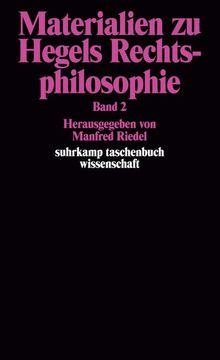 portada Materialien zu Hegels Rechtsphilosophie. Band 2 (en Alemán)