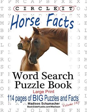 portada Circle it, Horse Facts, Word Search, Puzzle Book 