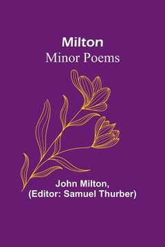 portada Milton: Minor Poems (en Inglés)