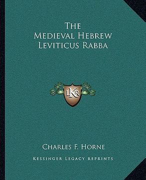 portada the medieval hebrew leviticus rabba (in English)