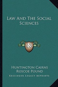 portada law and the social sciences (en Inglés)