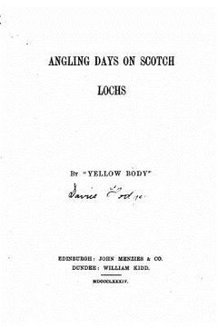 portada Angling Days on Scotch Lochs (en Inglés)
