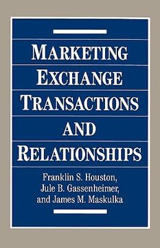 portada marketing exchange transactions and relationships (in English)