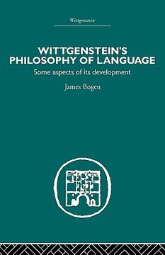 portada wittgenstein's philosophy of language: some aspects of its development (en Inglés)