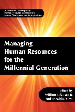 portada managing human resources for the millennial generation (in English)