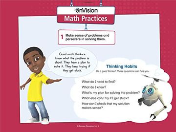 portada Envision Mathematics 2020 Practices Posters Grade 1 (en Inglés)
