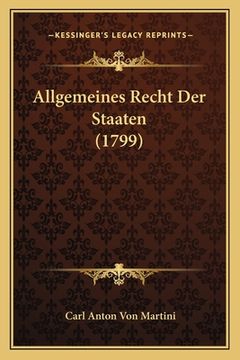 portada Allgemeines Recht Der Staaten (1799) (en Alemán)